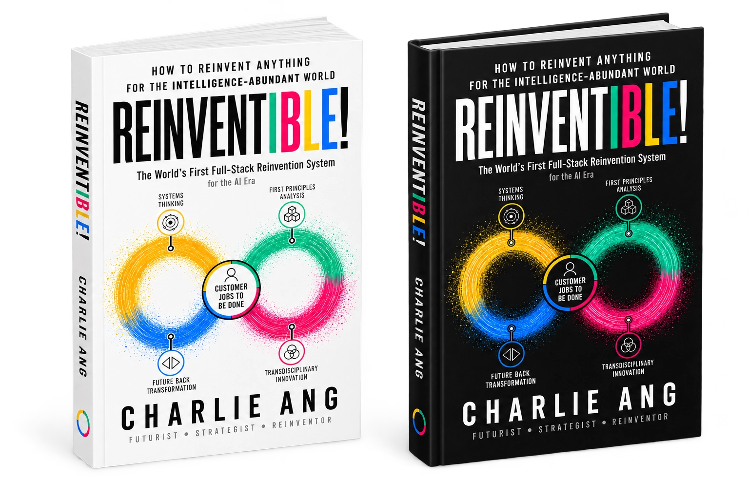 Reinventible! hardcover and softcover editions by Charlie Ang